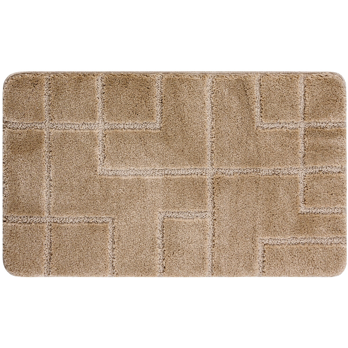 Rugsx  Koupelnový koberec SUPREME LINES, linky, protiskl 50x80 cm  Béžová