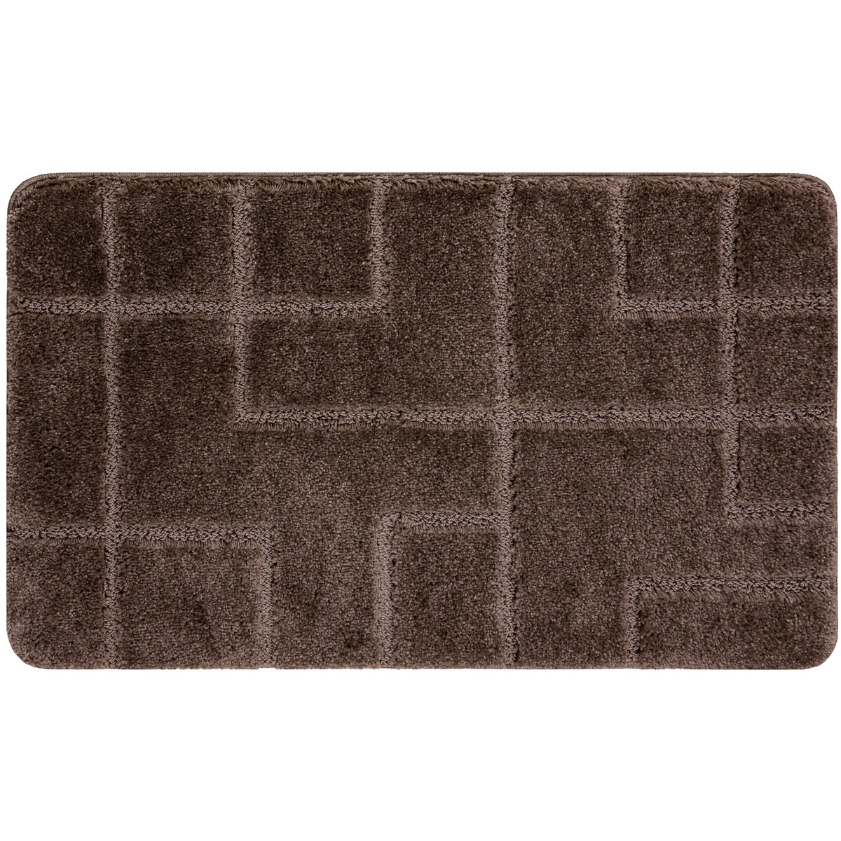 Rugsx  Koupelnový koberec SUPREME LINES, linky, protiskl 50x80 cm  Hnědá
