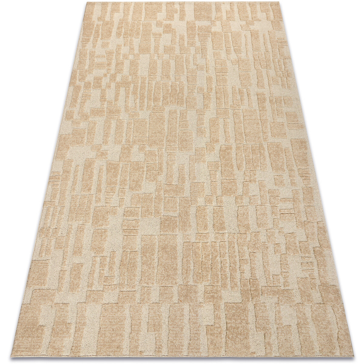 Rugsx  Vlněný koberec FLUX 461.133.SA132 OSTA - Geometr 120x170 cm  Béžová