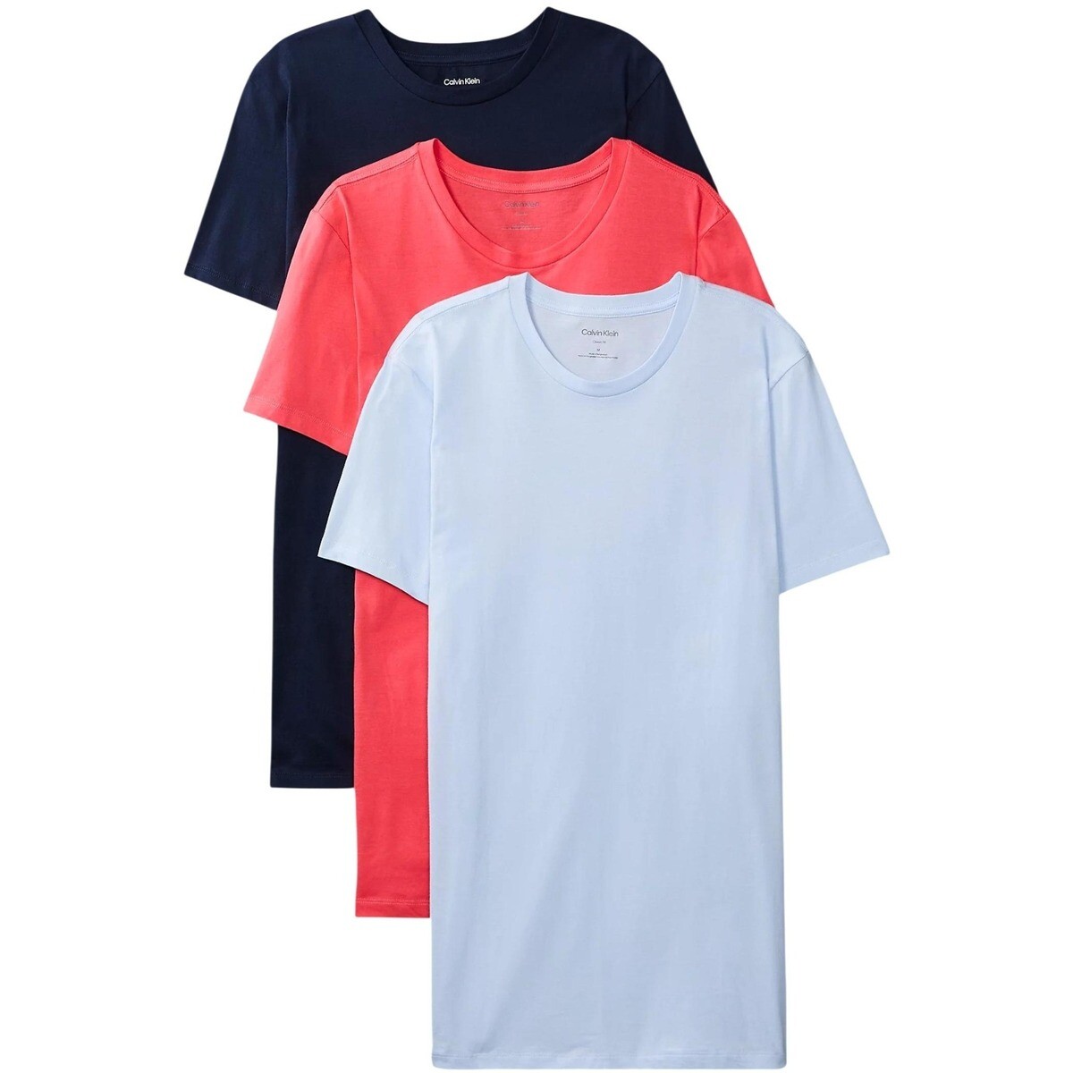 Calvin Klein Jeans  S/S CREW NECK 3PK LV00NB4051  Růžová