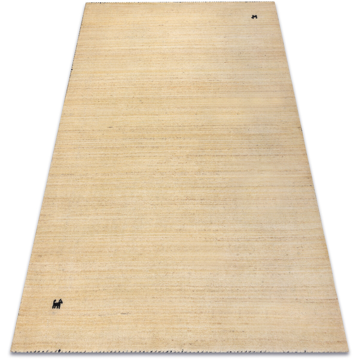 Rugsx  Vlněný koberec GABBEH LOOM natural světle béž 120x180 cm  Béžová