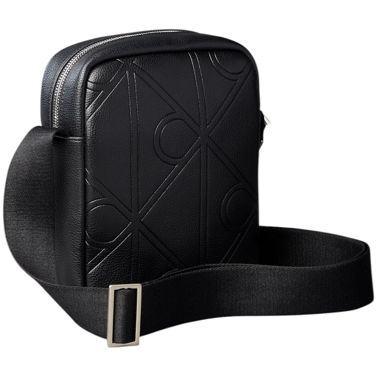 Calvin Klein Jeans  EMBLEM AOP EMBOSS REPORTER LV04D3331G  Černá