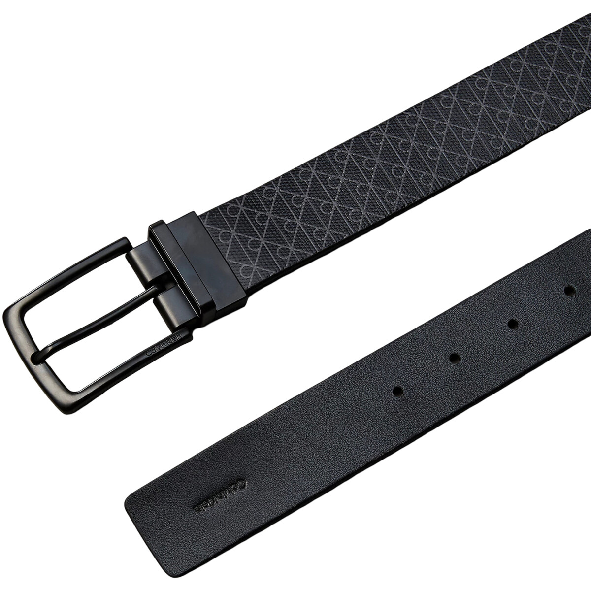 Calvin Klein Jeans  CASUAL PIN AOP COATED 35MM ADJ/ LV04D7113G  Černá