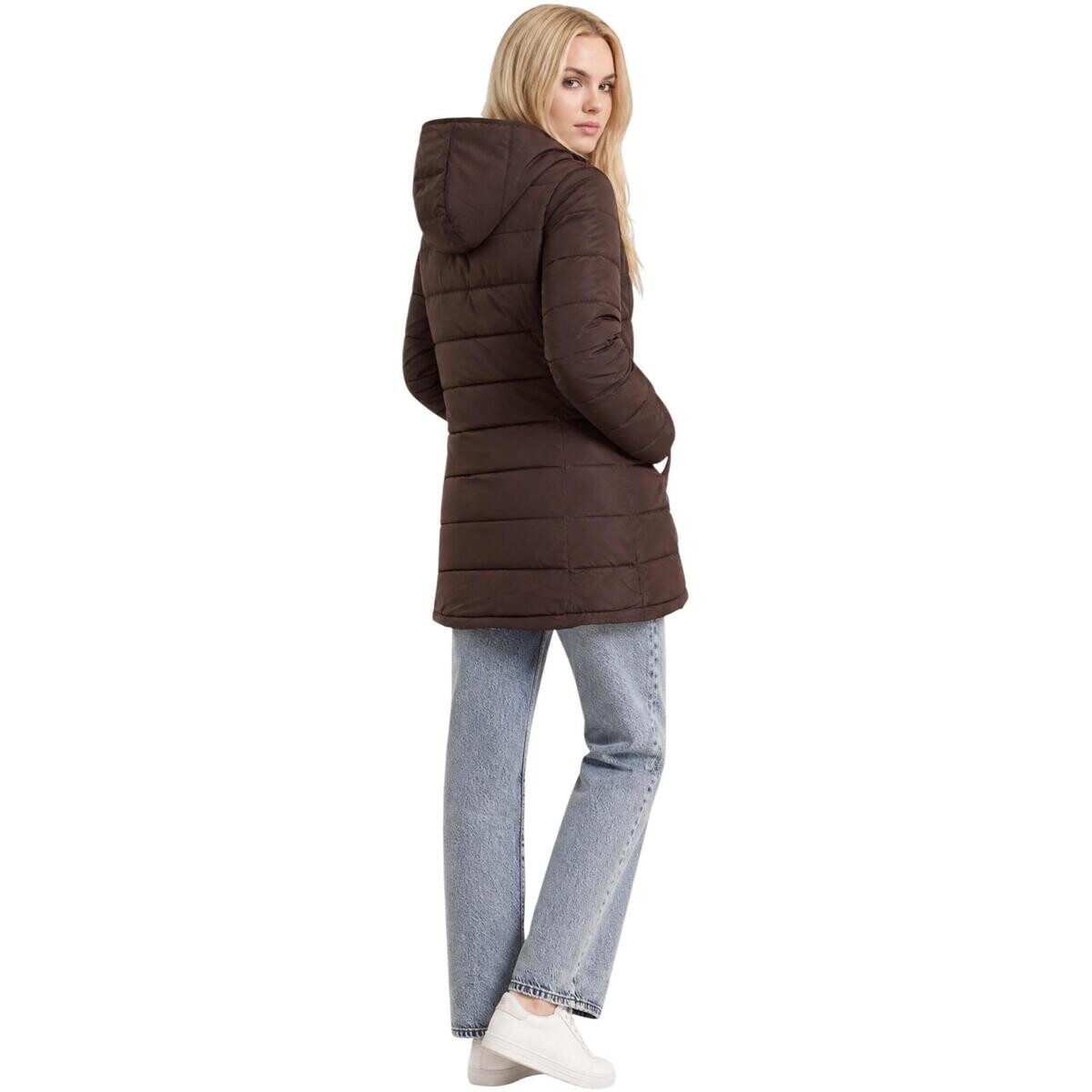 Guess  NEW ALETA LONG PUFFE V4YL05 WF3X0  Hnědá