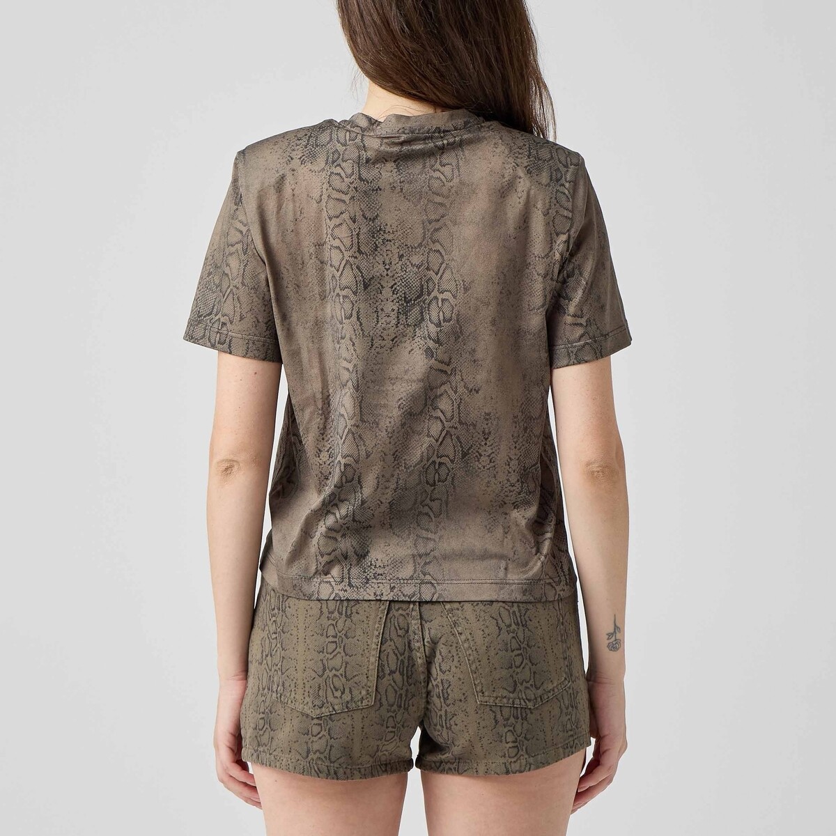 Federica Tosi  42651-483T-SHIRTSTAMPAPITONE  Zelená