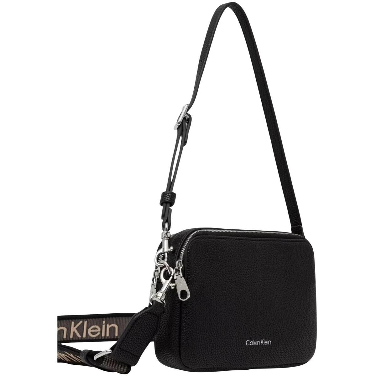 Calvin Klein Jeans  WEBBING 2X STRAP CAMERA BAG LV04F3656G  Černá