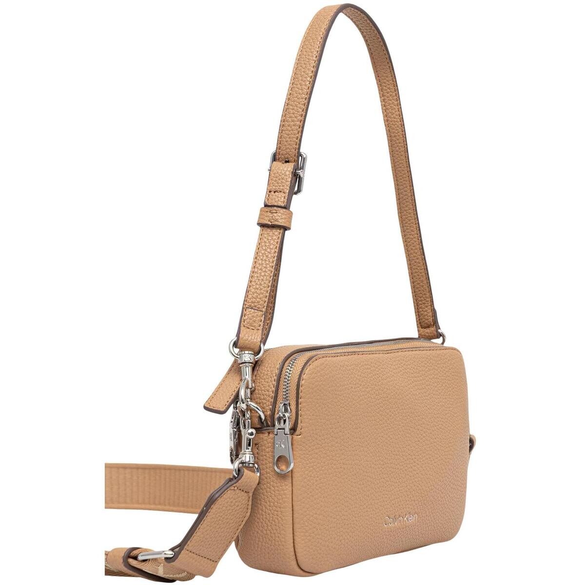 Calvin Klein Jeans  WEBBING 2X STRAP CAMERA BAG LV04F3656G  Béžová