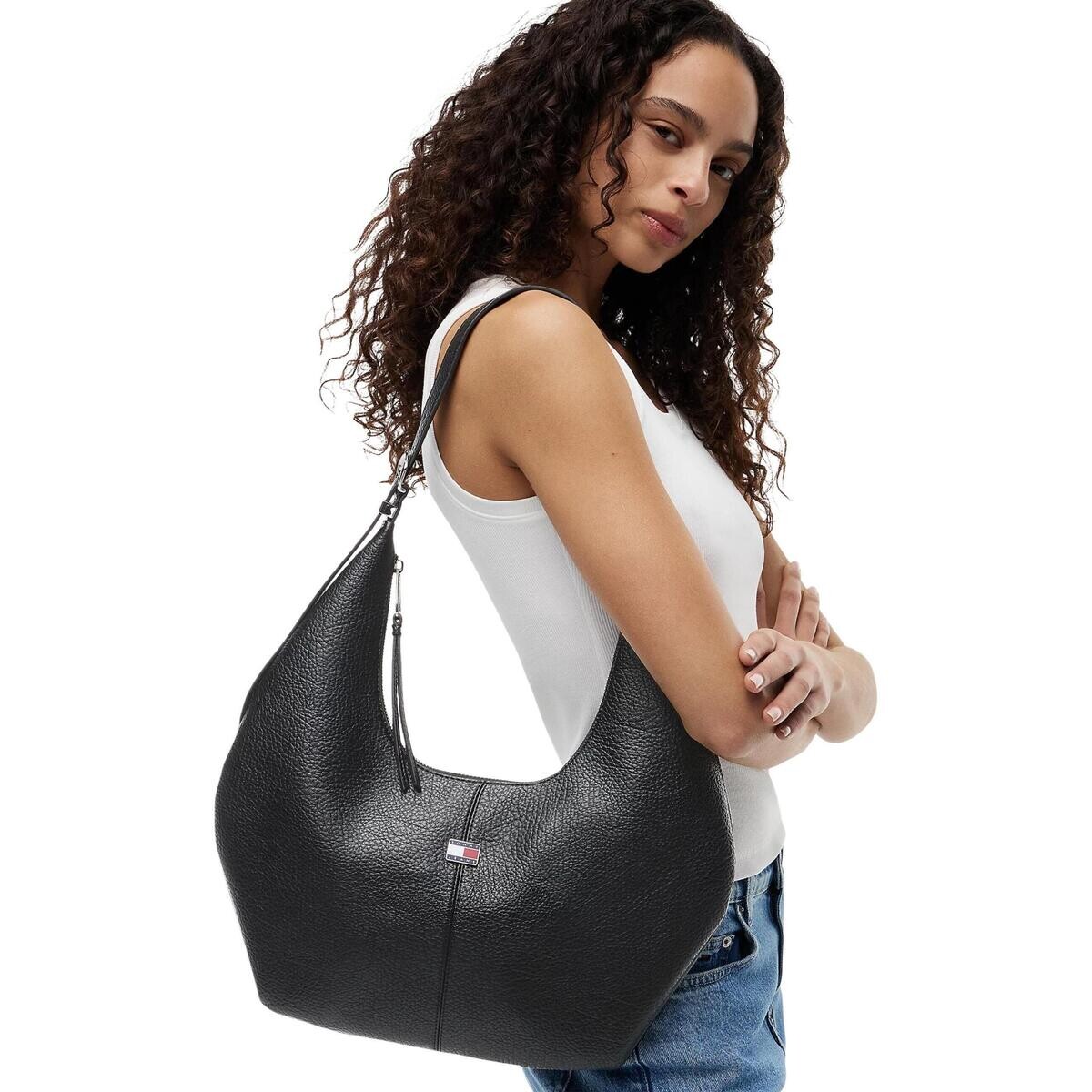 Tommy Hilfiger  TJW SLOUCHY CITY HOBO AW0AW18776  Černá