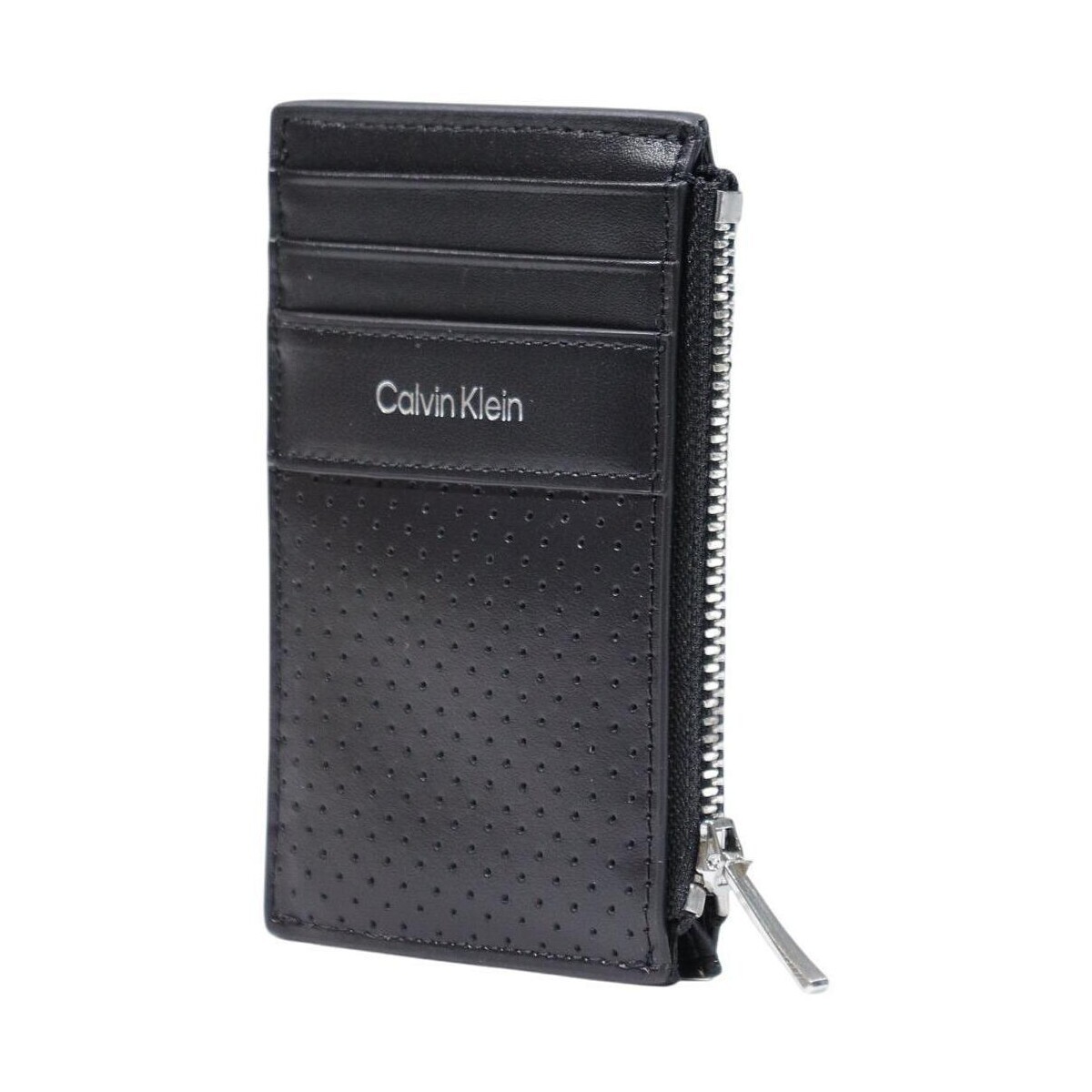 Calvin Klein Jeans  PERFORATED N/S ZIP CARDHOLDER LV04D1213G  Černá
