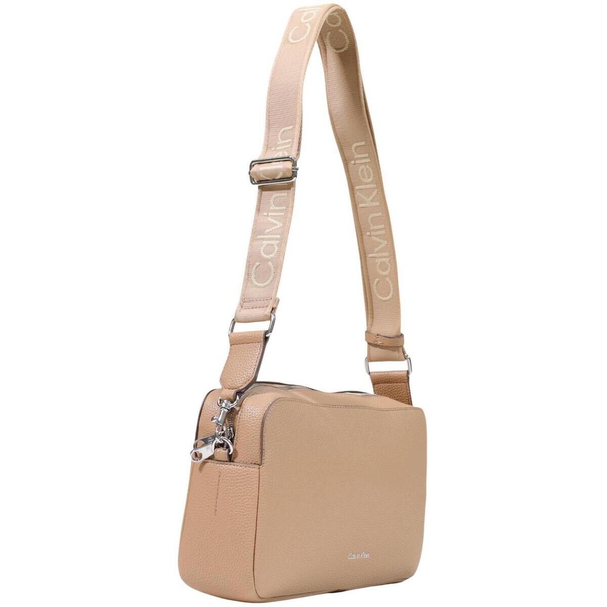 Calvin Klein Jeans  WEBBING 2X STRAP LG CAMERA BAG LV04F3642G  Béžová