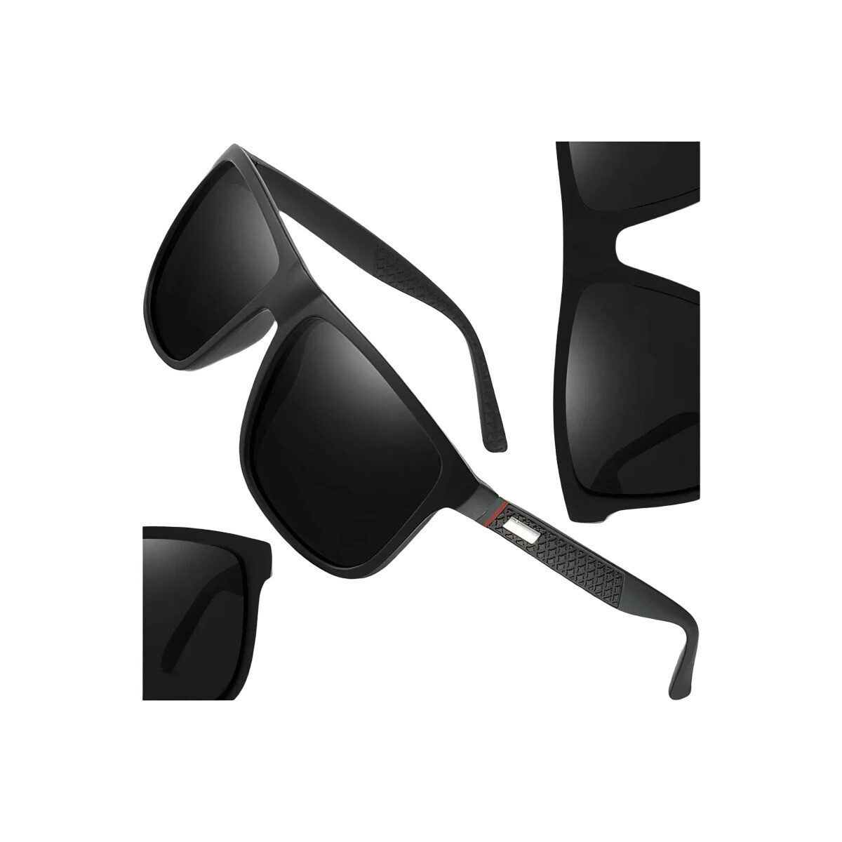J&W  nerd sluneční brýle Mentare černá obruba černá skla  Černá