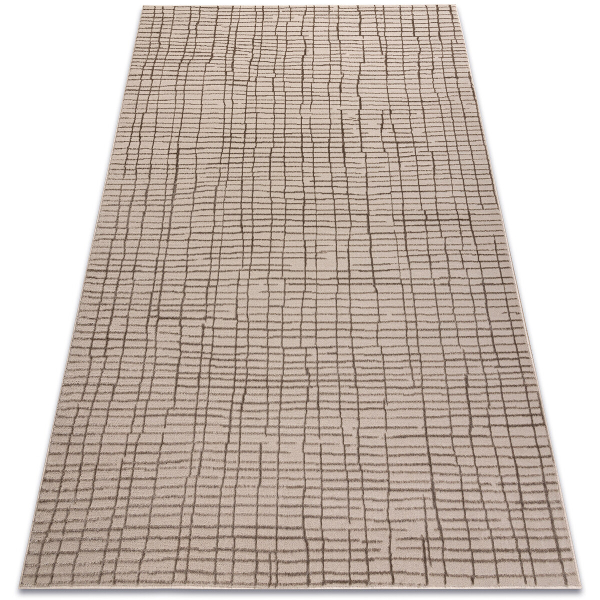 Rugsx  Koberec AURA J1852A béžová - Linky, strukturál 120x170 cm  Béžová