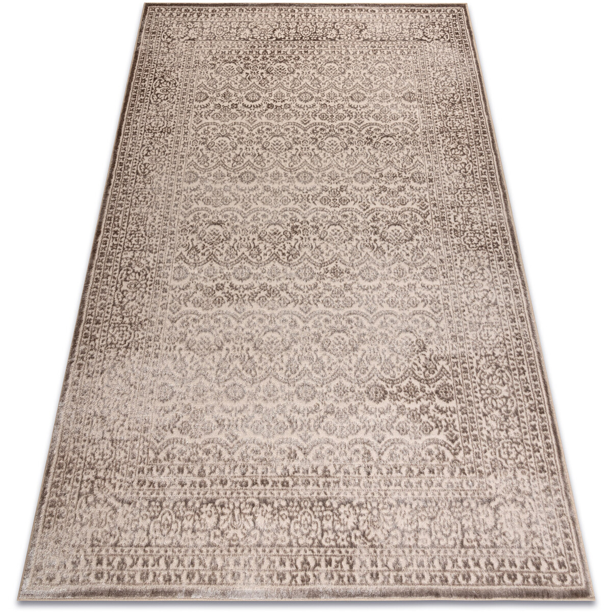 Rugsx  Koberec AURA J1361 béžová - Rám, ornament 120x170 cm  Béžová