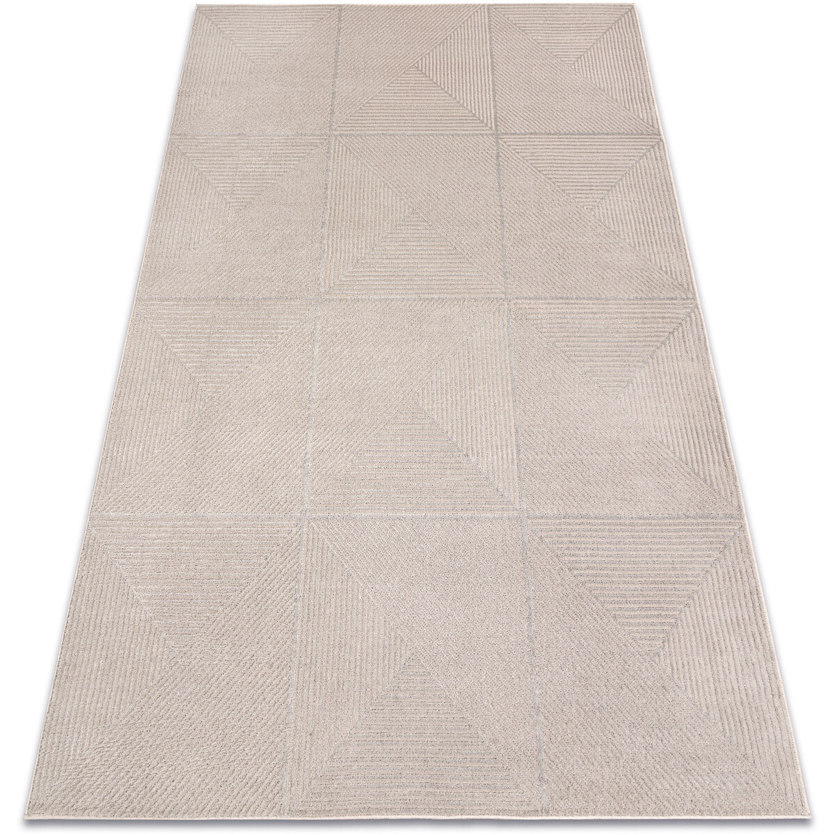 Rugsx  Koberec AURA J2624A béžová - Geometrický, stru 120x170 cm  Béžová