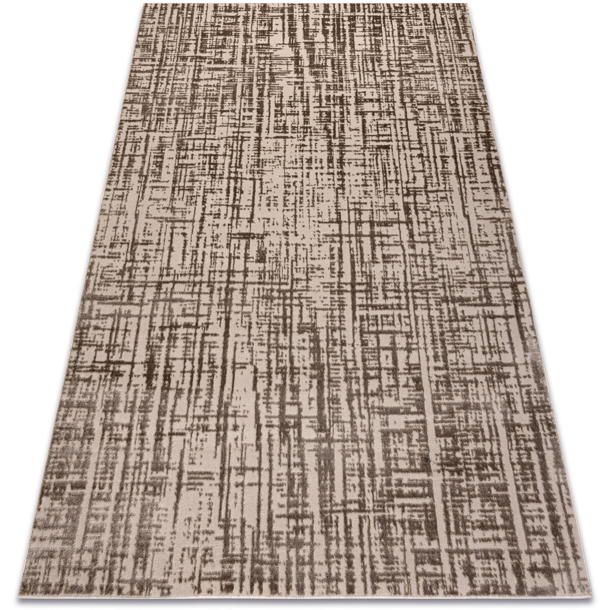 Rugsx  Koberec AURA J2557A béžová - Linky, strukturál 120x170 cm  Béžová