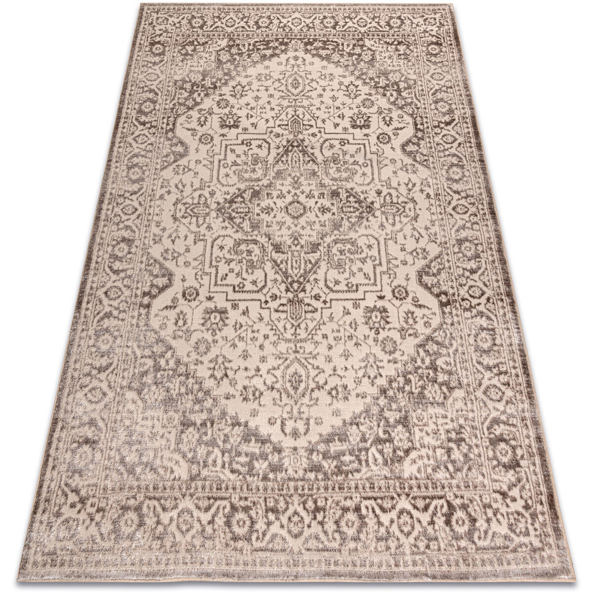 Rugsx  Koberec AURA J2818 béžová - Rám, ornament 120x170 cm  Béžová