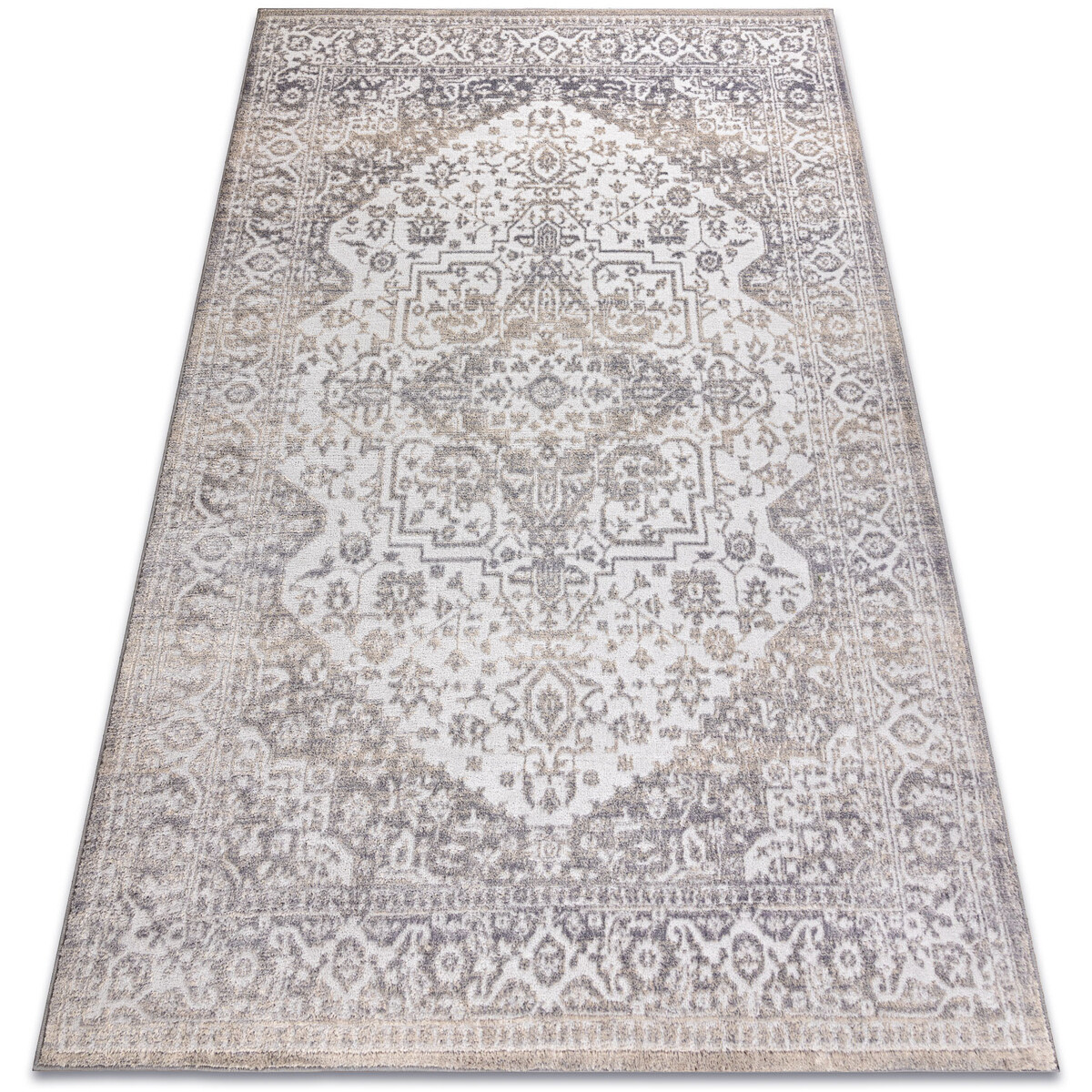 Rugsx  Koberec AURA J2818 šedá / světle béžová 120x170 cm  Šedá