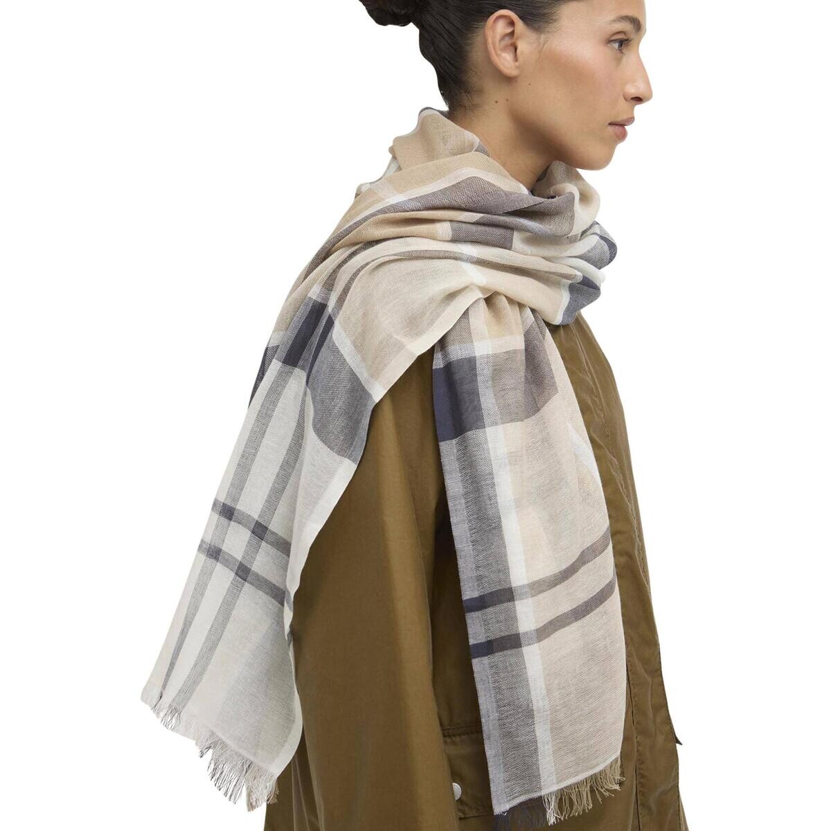Barbour  ABIGAIL TARTAN LSC0442  Bílá
