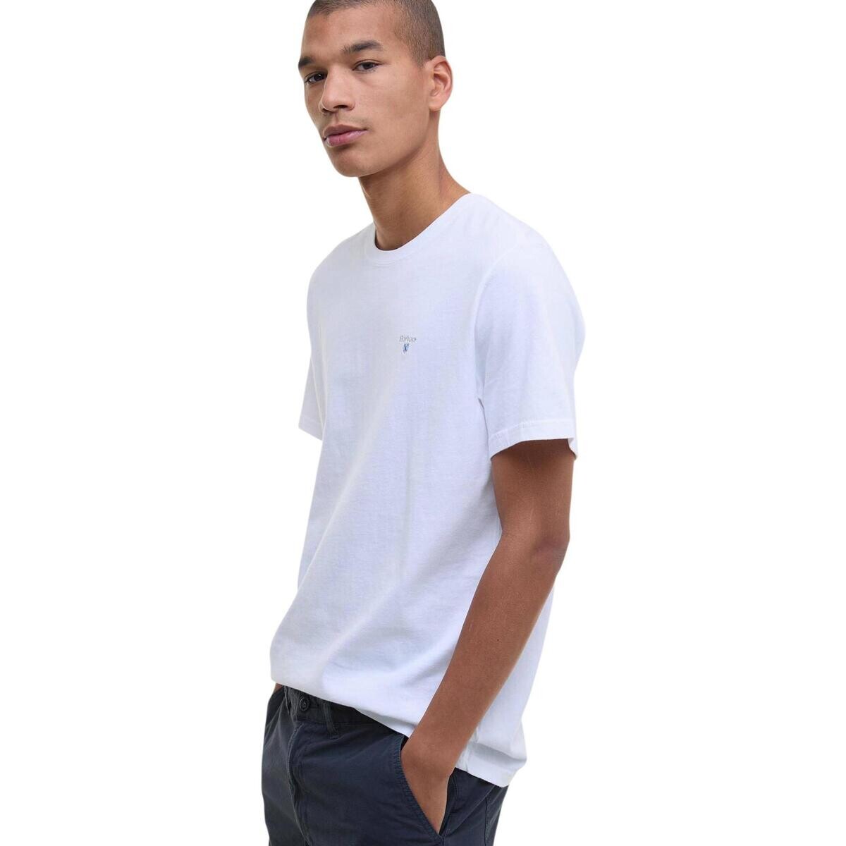 Barbour  TARTAN SPORTS TEE MTS0670  Bílá