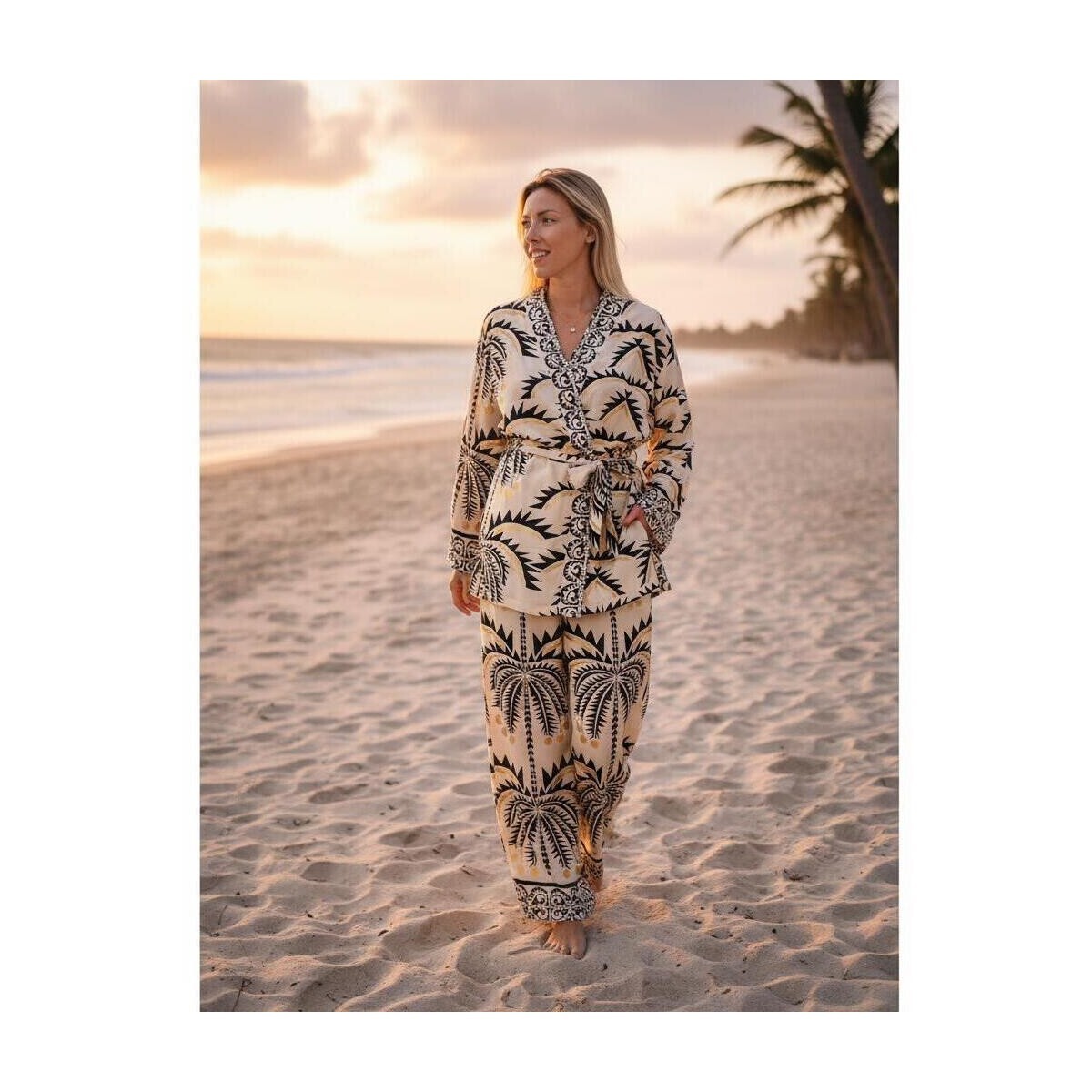 Isla Bonita By Sigris  Kimono  Béžová