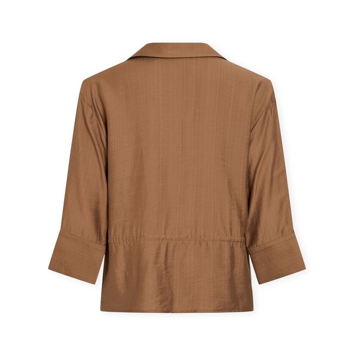 Vila  Top Jobba V-Neck - Nuthatch  Hnědá