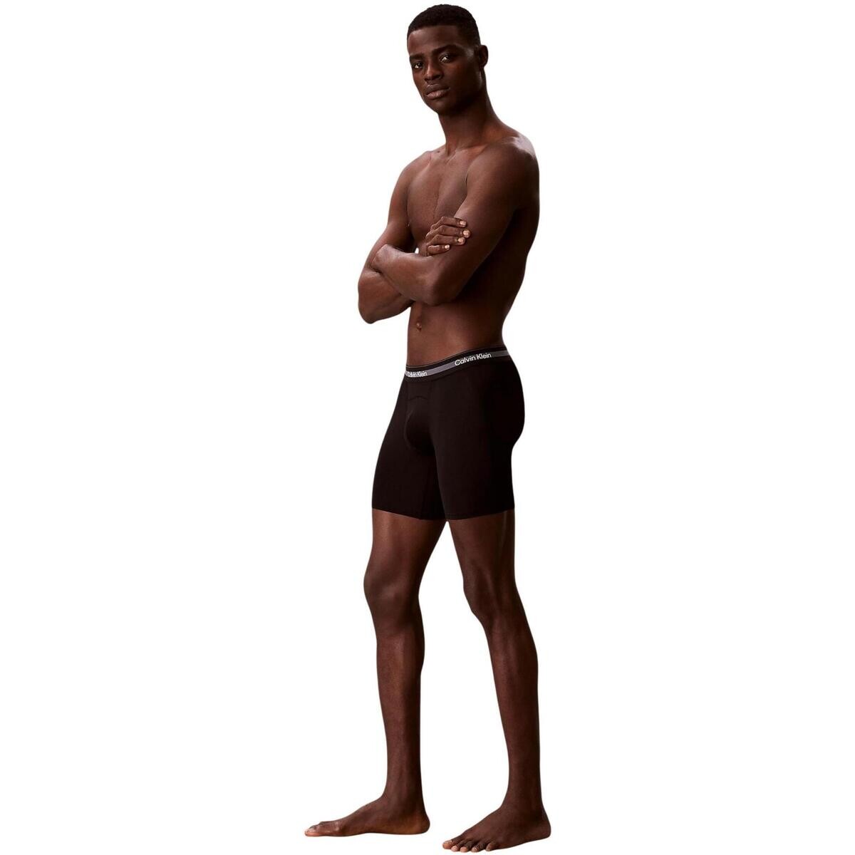 Calvin Klein Jeans  BOXER BRIEF LONG 3PK LV00NB4538  Černá