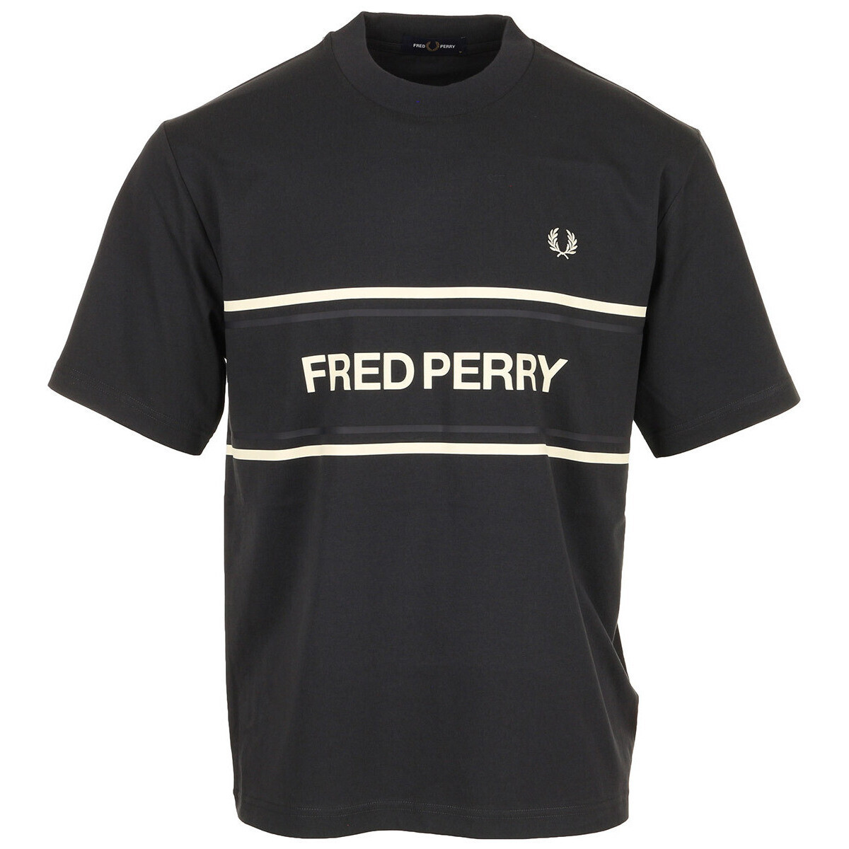 Fred Perry  Graphic T-Shirt  Šedá