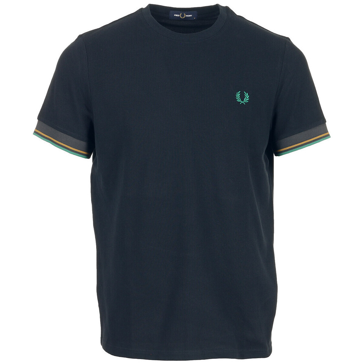 Fred Perry  Twin Tipped Cuff T-Shirt  Modrá