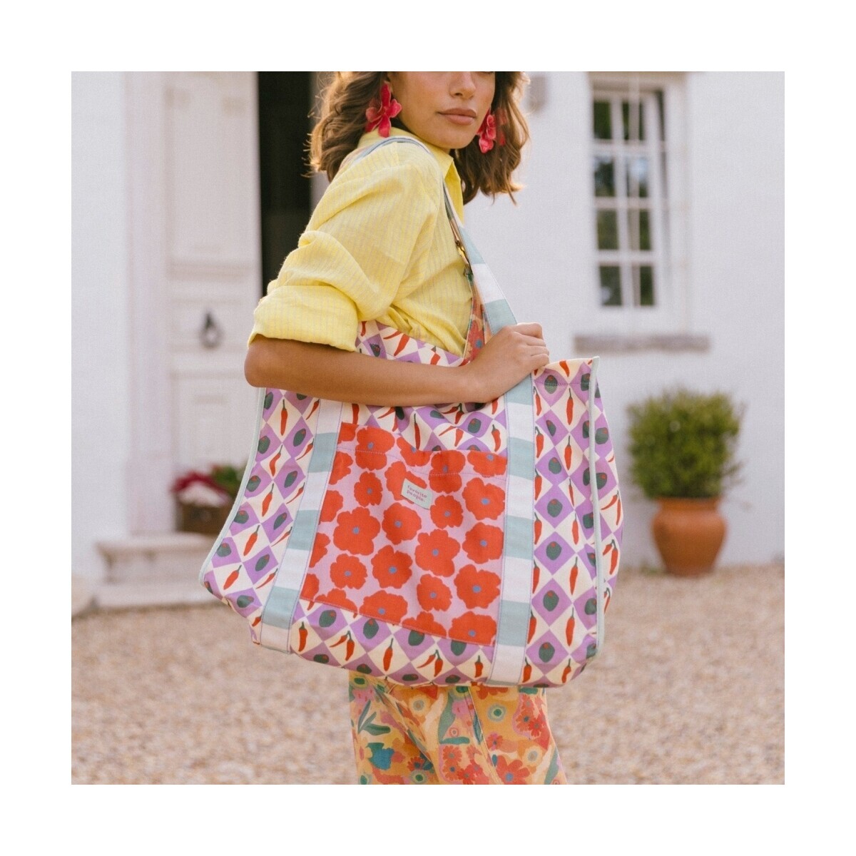Favorite People  Tote Bag Formaggio - Multi  ruznobarevne