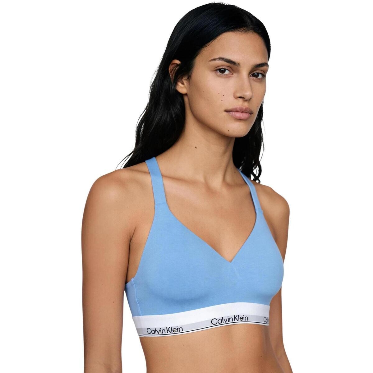 Calvin Klein Jeans LIFT BRALETTE LV00QF8500 Modrá
