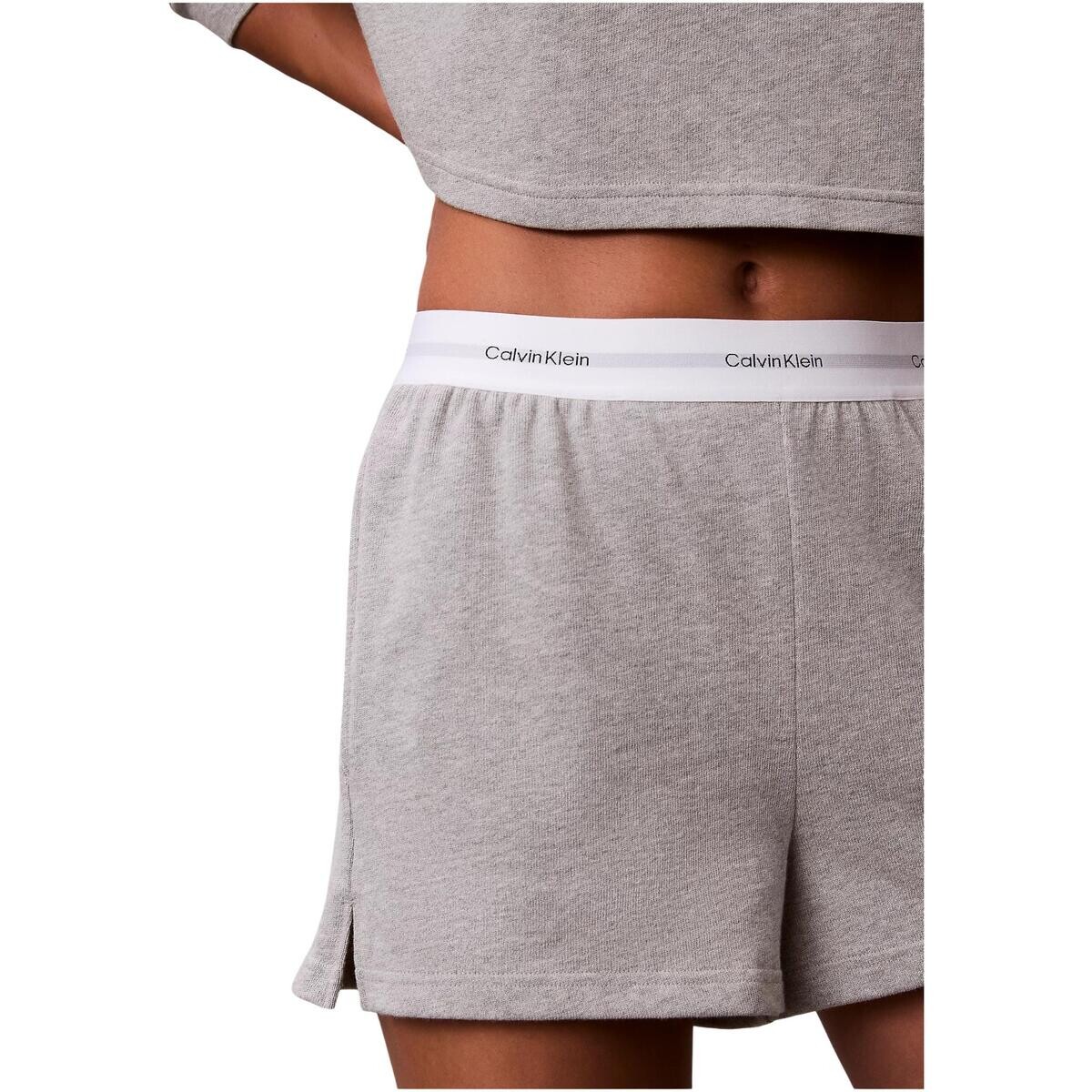 Calvin Klein Jeans  LOGO JERSEY SHORT LV00QS7517  Šedá