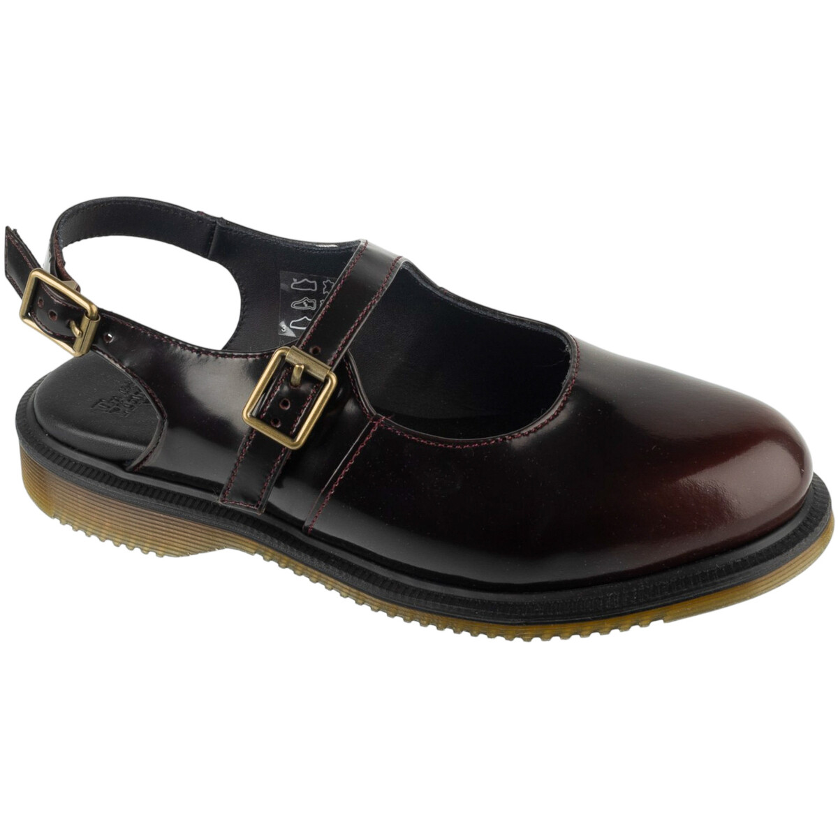 Dr. Martens  Madaline Mary Jane Shoes  Bordó