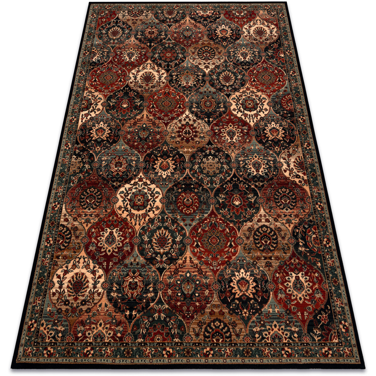 Rugsx  Koberec KASHQAI 4373 500 orientální, trellis zel 240x340 cm  Zelená