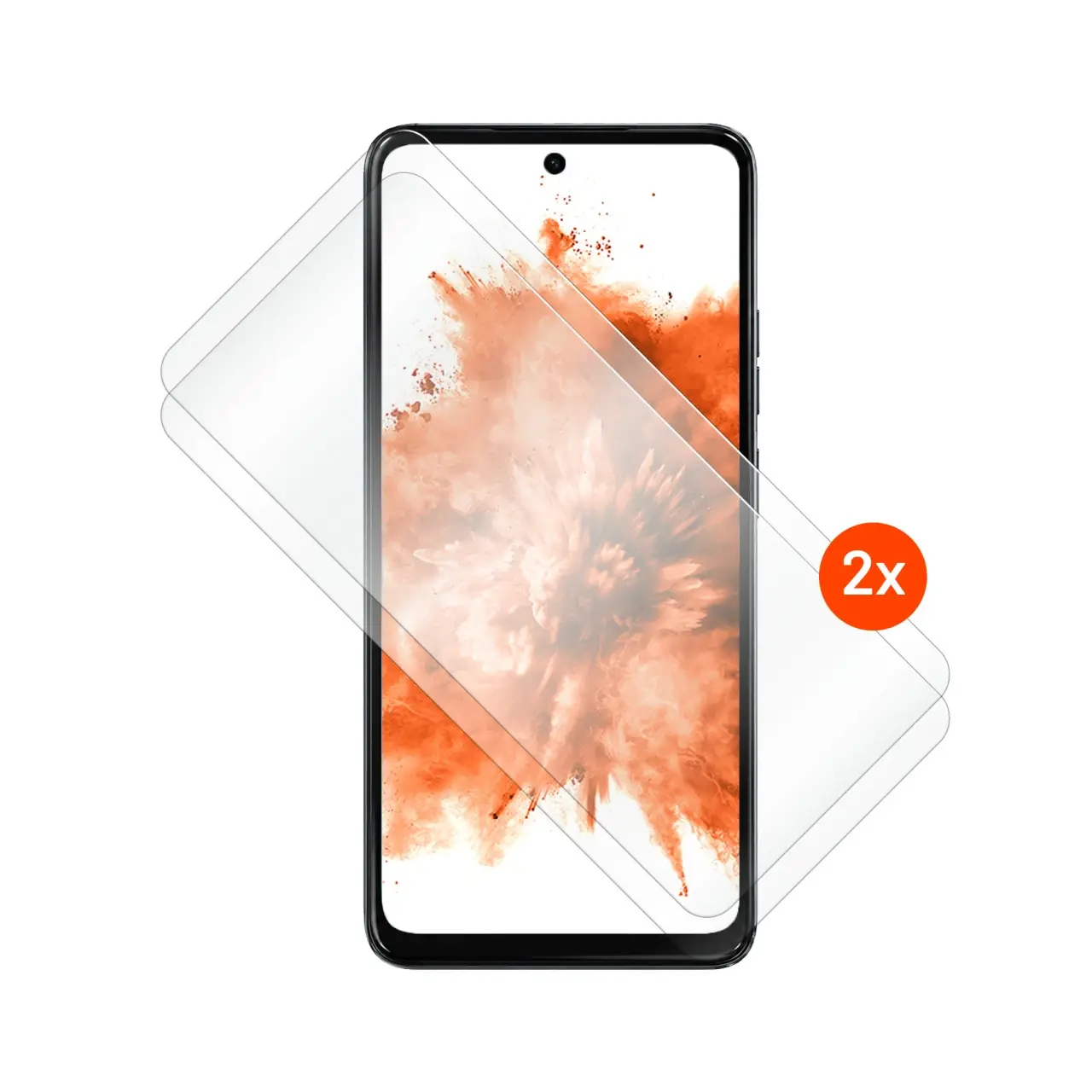 Tvrzené sklo FIXED pro Motorola Moto G17, 2ks, čirá