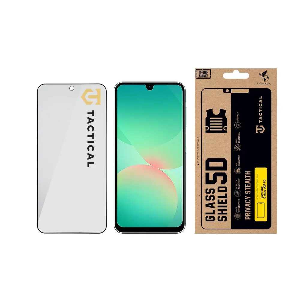 Ochranné sklo Tactical Glass Shield Privacy Stealth 5D pro Samsung Galaxy A27 5G, černá