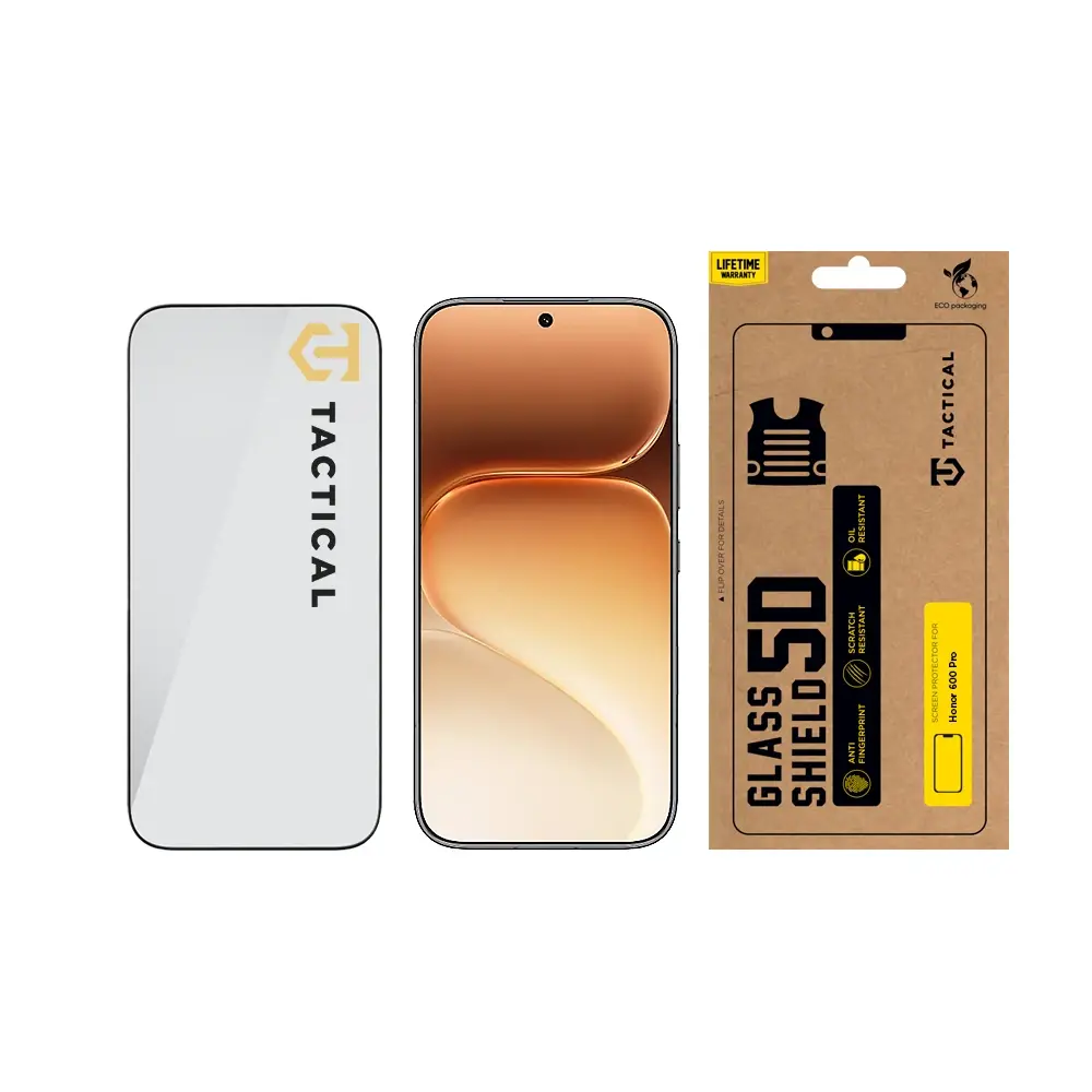 Tvrzené sklo Tactical Glass Shield 5D pro Honor 600 Pro, černá