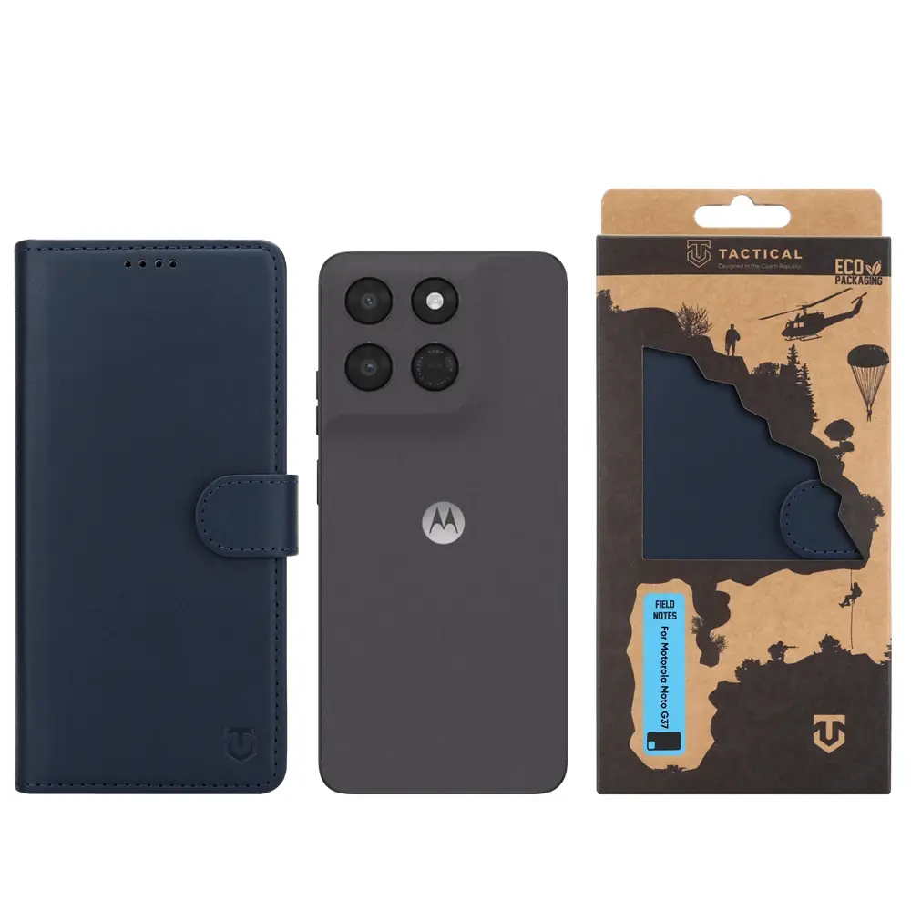 Flipové pouzdro Tactical Field Notes pro Motorola Moto G37, modrá