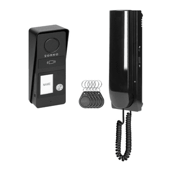 Domovní telefon ORNO ATIN OR-DOM-RD-937/B, 2-žilový, RFID, černý