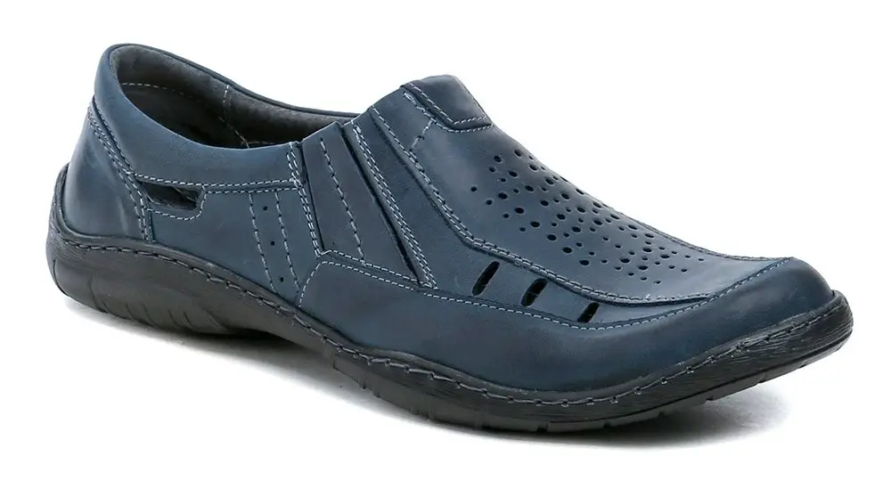 Mateos 492B navy pánské nadměrné polobotky