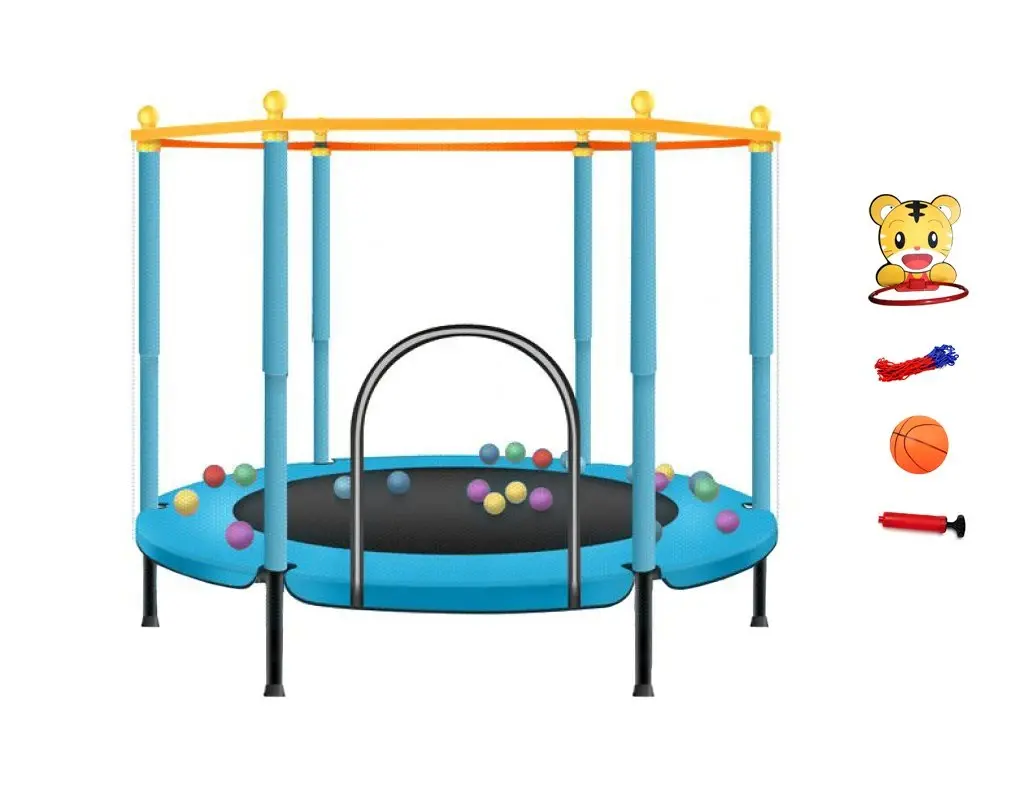 Sedco Dětská trampolína 122 cm s ochrannou sítí a míčky