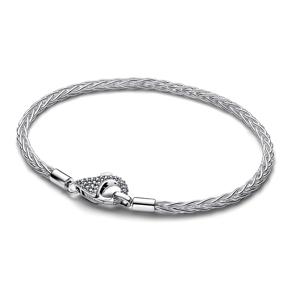 Pandora Stříbrný náramek s pavé zapínáním Moments 594462C01 17 cm