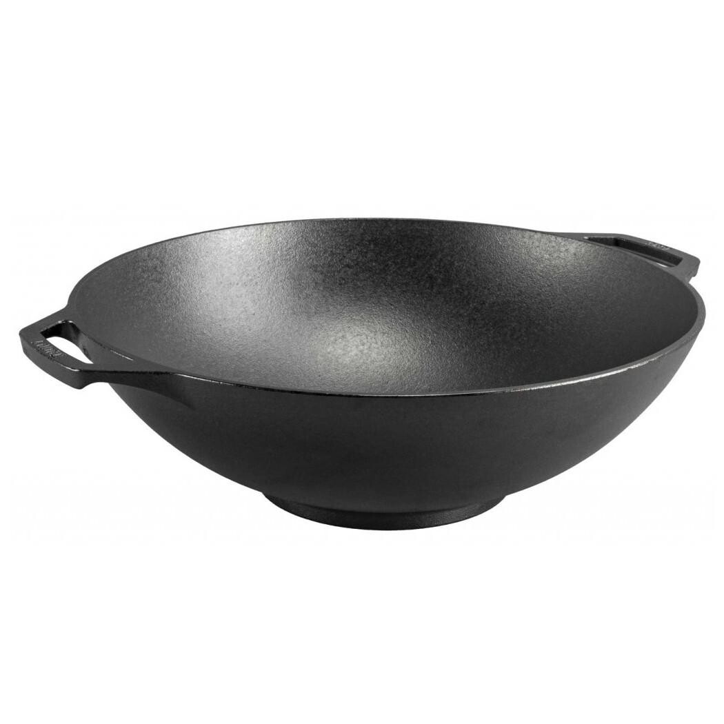Wok 35 cm, litina, Lodge