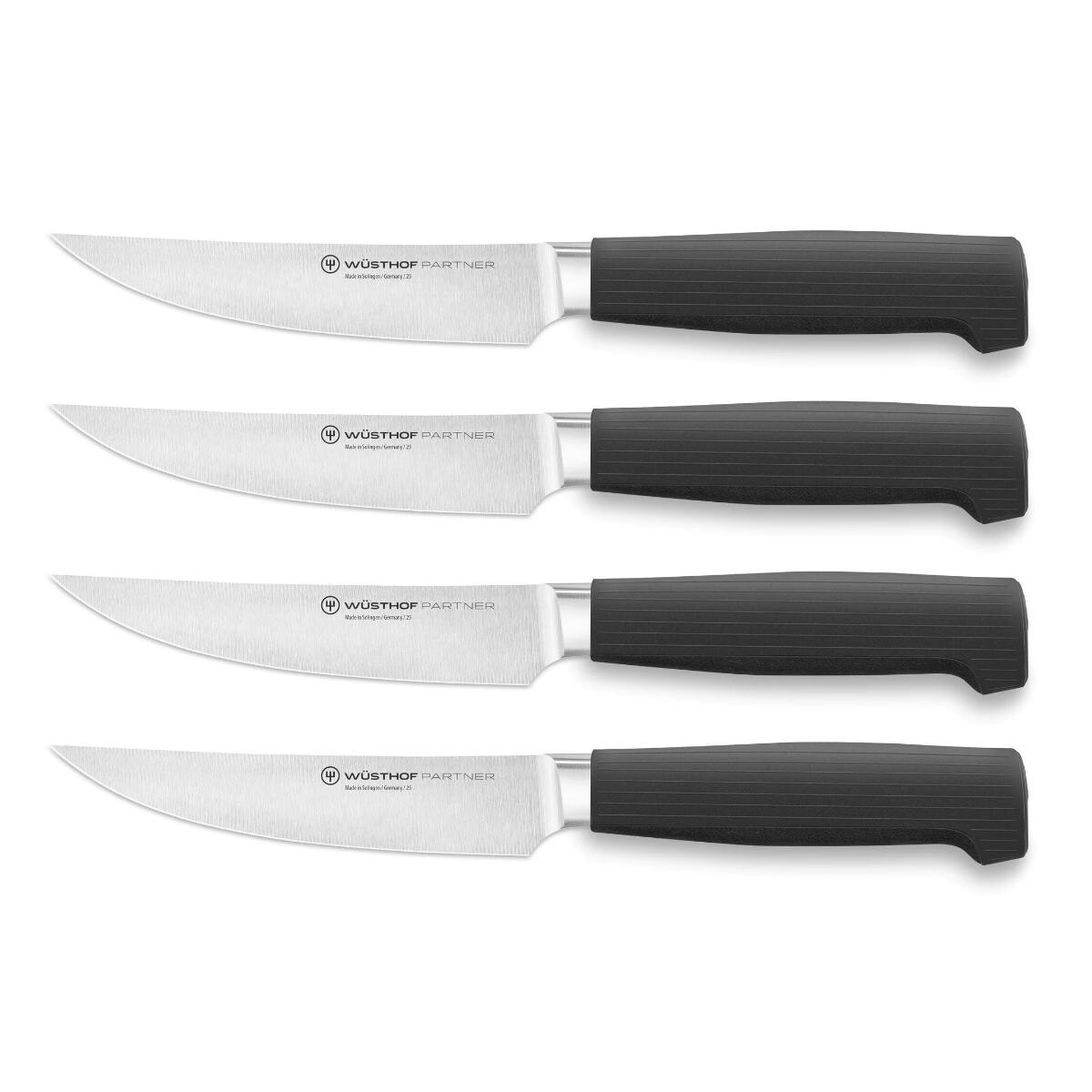 Steakový nůž PARTNER 12 cm, sada 4 ks, černá, Wüsthof