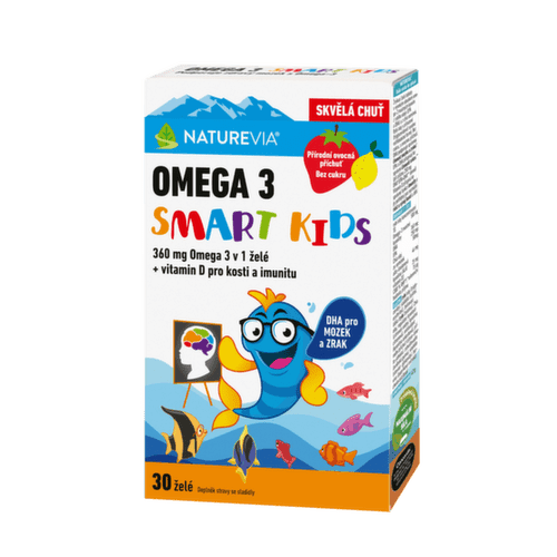 Naturevia Omega 3 Smart Kids 30 želé - II. jakost