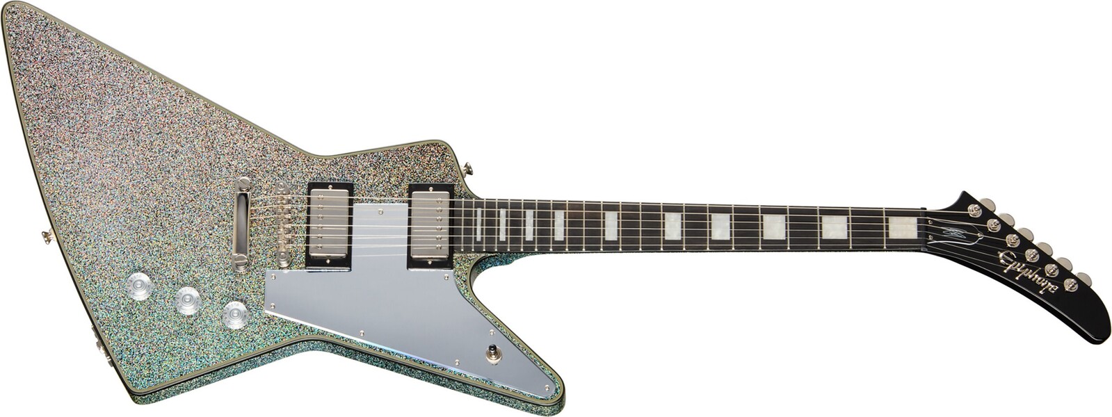 Epiphone Lzzy Hale Explorer Custom Black Diamond Holographic Sparkle