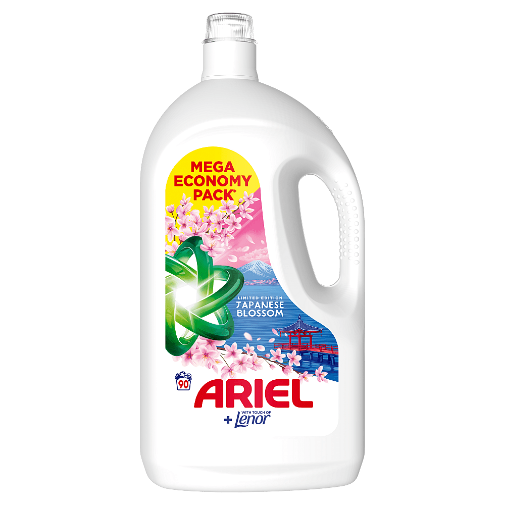 ARIEL Gel japanese blossom 90 praní 4,05 l