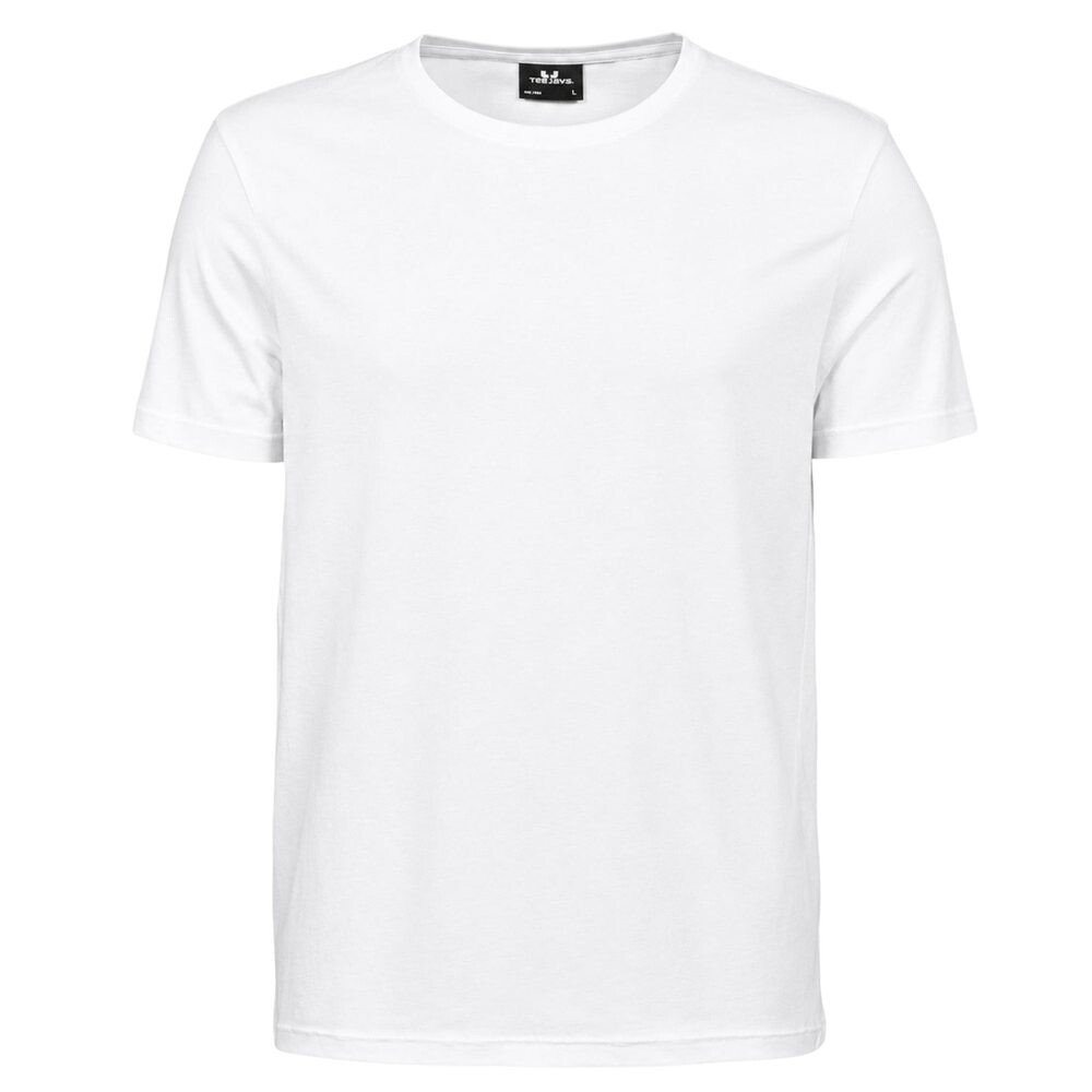 Tee Jays Pánské tričko s krátkým rukávem Luxury - Bílá | 2XL