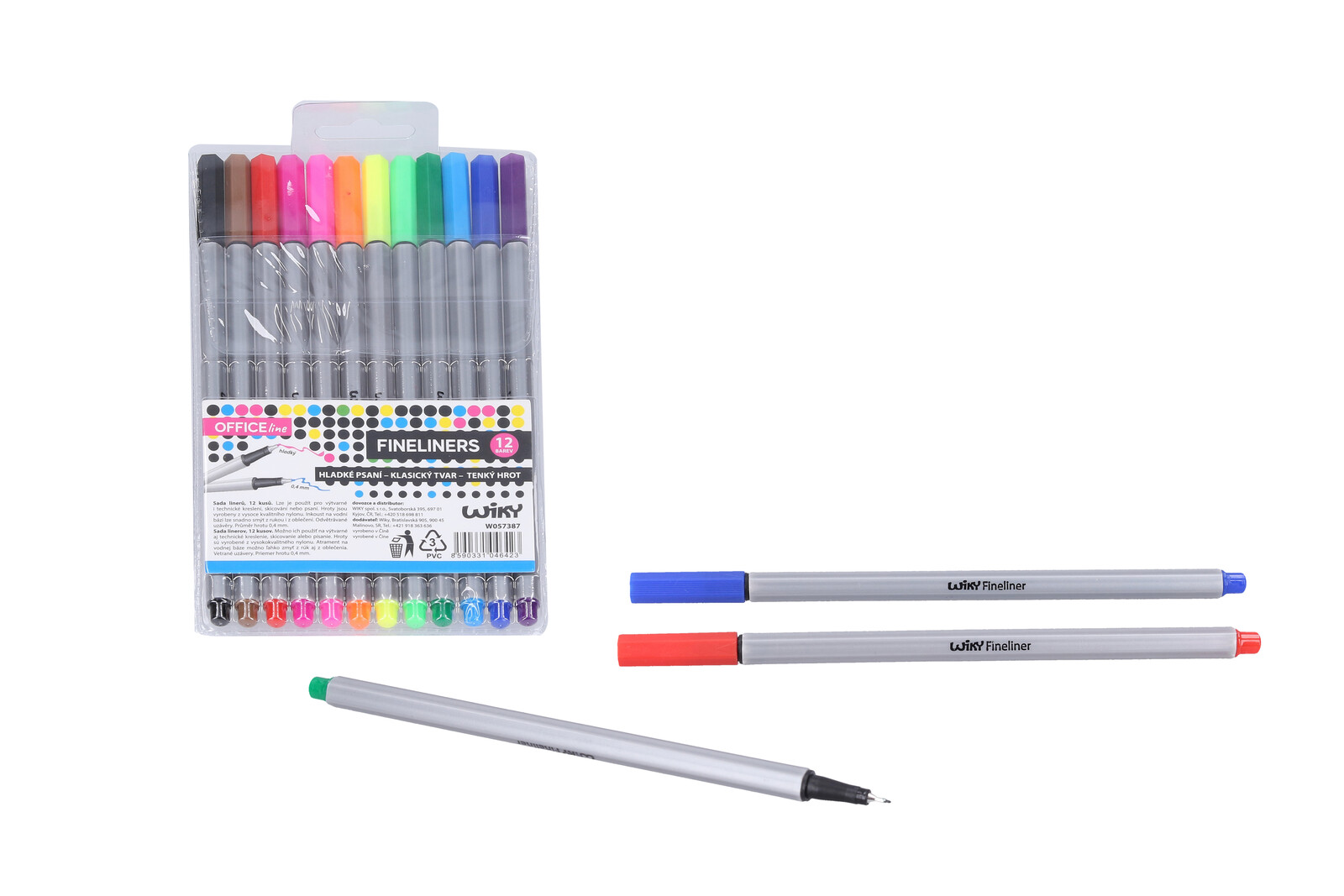 Fineliner popisovač 0.4 mm 12 ks