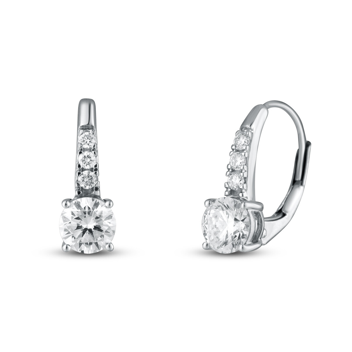 Náušnice s laboratorními diamanty 33L-170-PA0025 1.75g