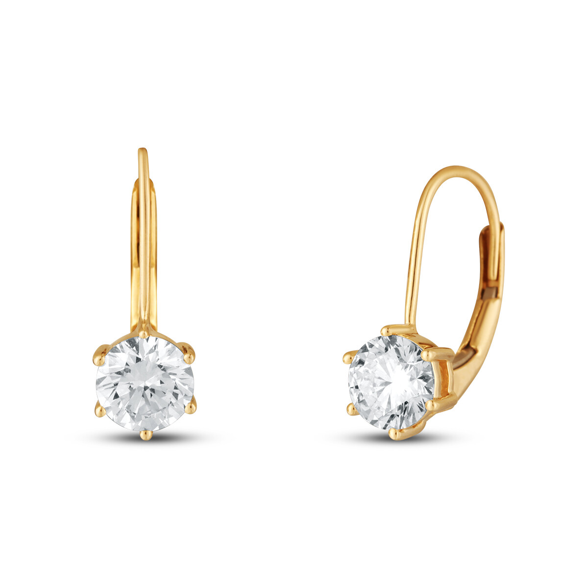 Náušnice s laboratorními diamanty 23L-170-PA0020 1.35g